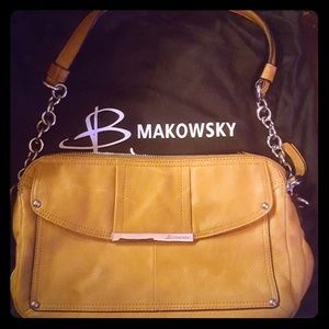 B Makowski leather bag